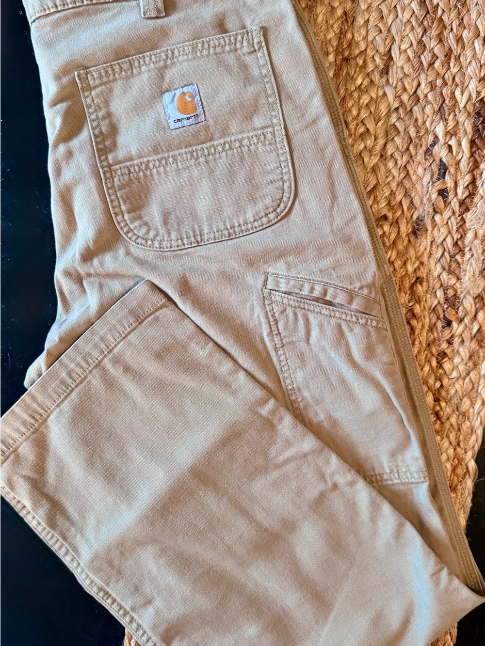 Carhartt Men's Relaxed Fit Khaki Canvas Work pants
